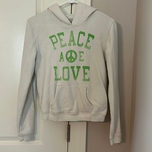 American eagle, peace and love hoodie